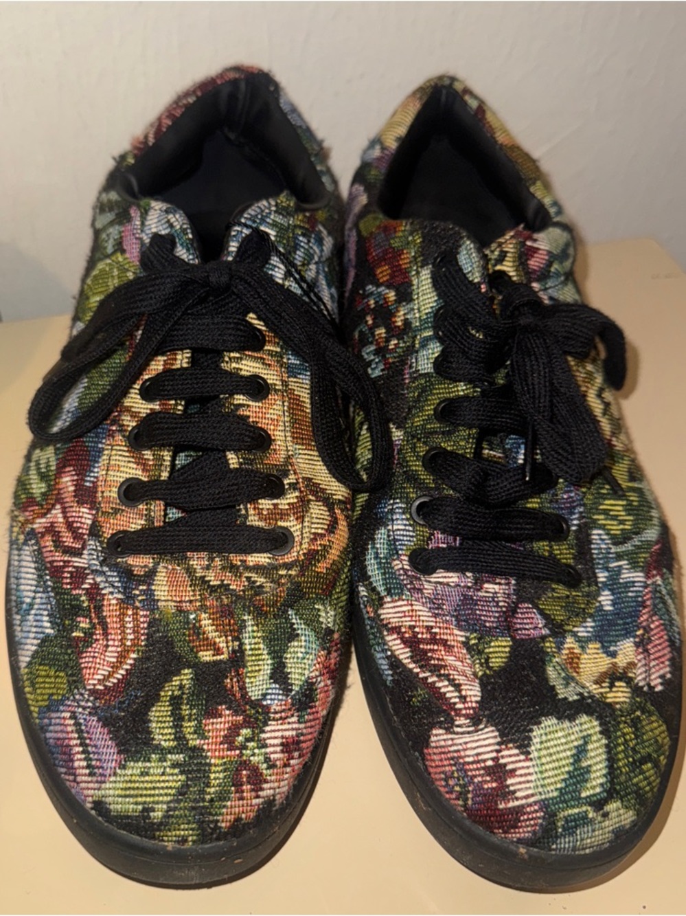 🌻🪻Floral Canvas Lace-Up Sneakers 🪻🌻